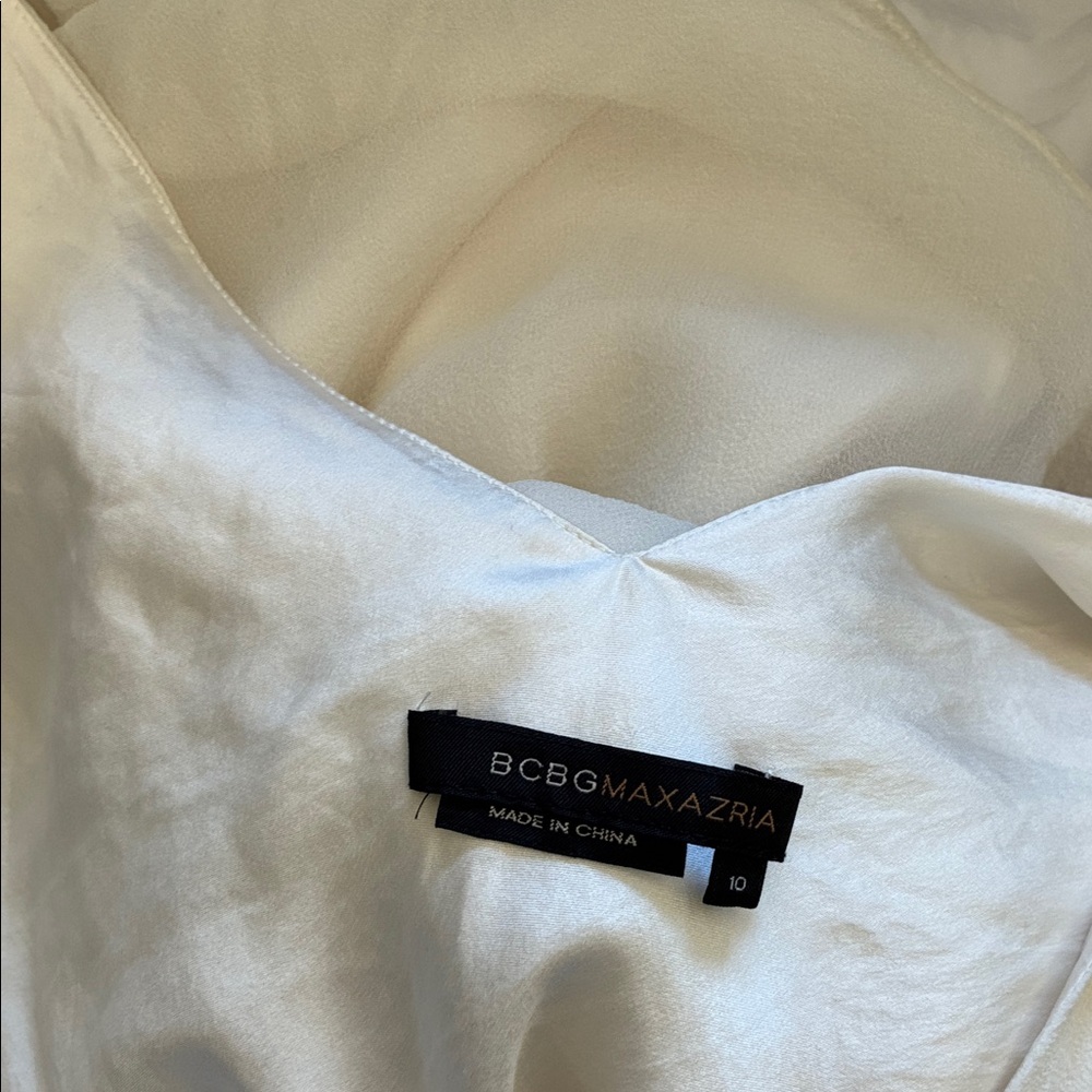 Vintage BCBGMaxAzria Silk Midi Dress - Picture 2 of 7